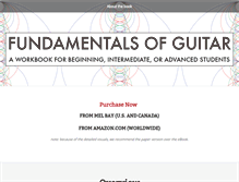 Tablet Screenshot of fundamentalsofguitar.com